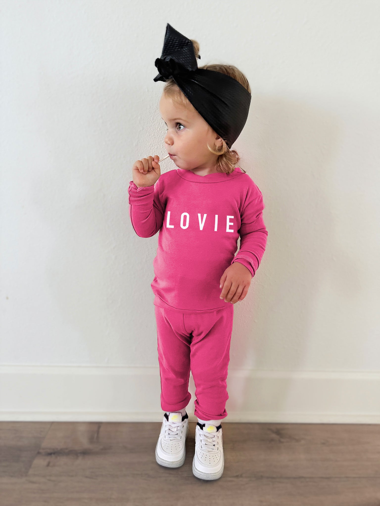 Baby Kids Pink Crush Lovie™ Pajama Set