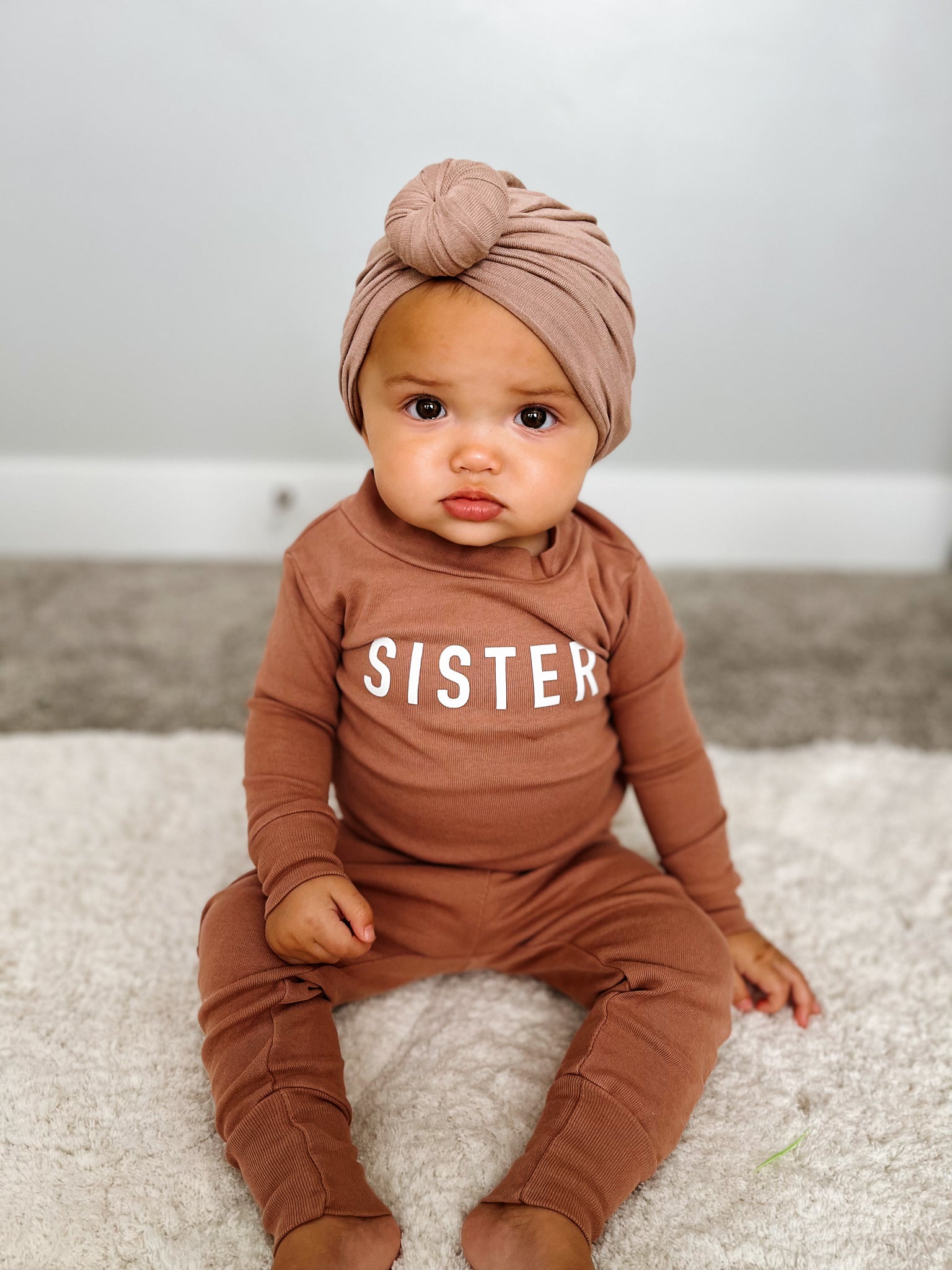 Baby Kids Tawny "Sister" Pajama Set