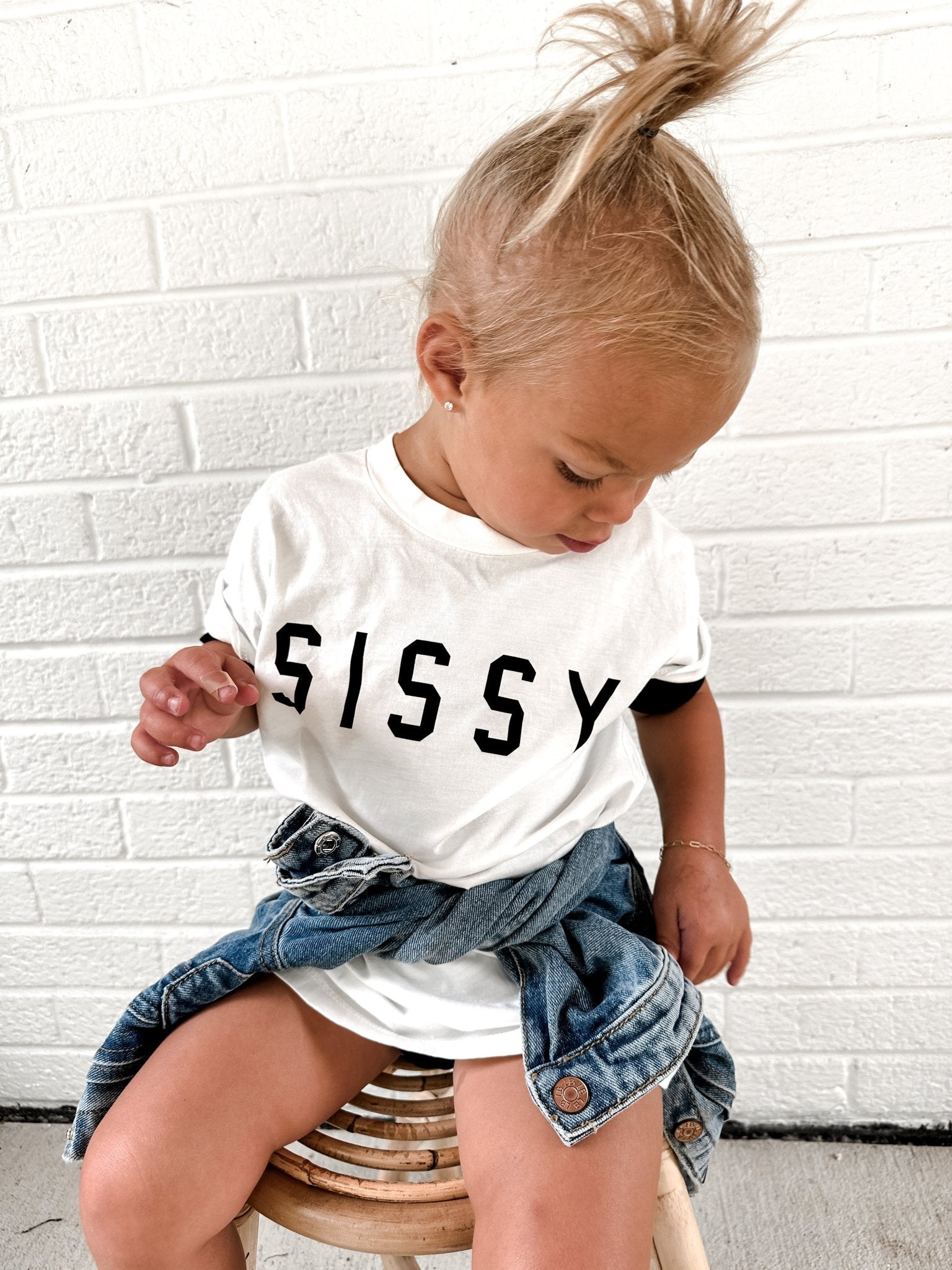 Baby White "Sissy®" Girls Tee - Ford And Wyatt